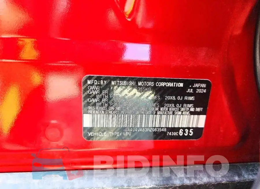 JA4J4VA83RZ083548 Photo# 13