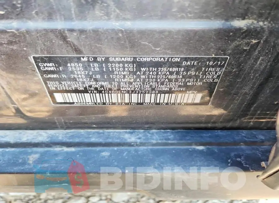 4S4BSENC3J3252288 Photo# 13