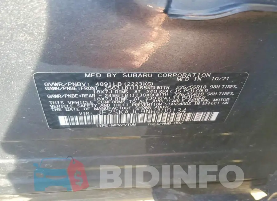 JF2SKAJC9NH400134 Photo# 13