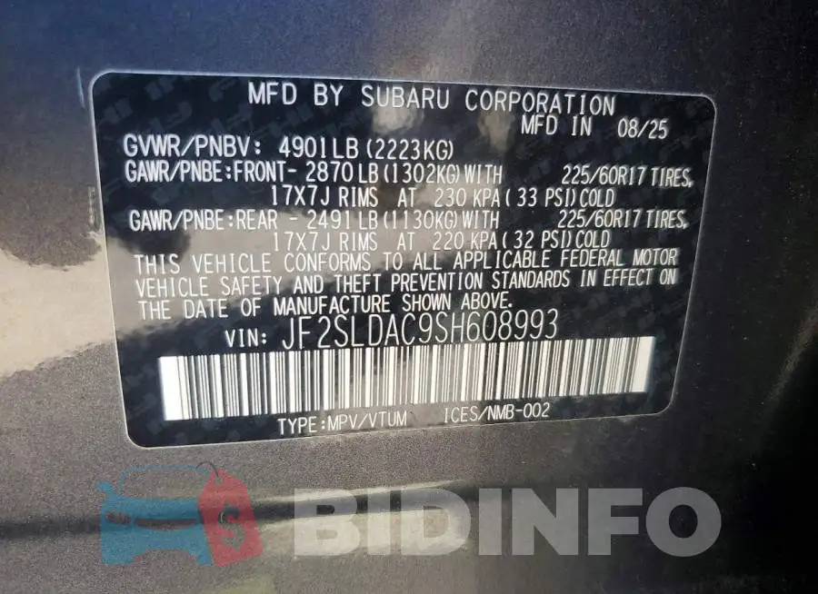 JF2SLDAC9SH608993 Photo# 13