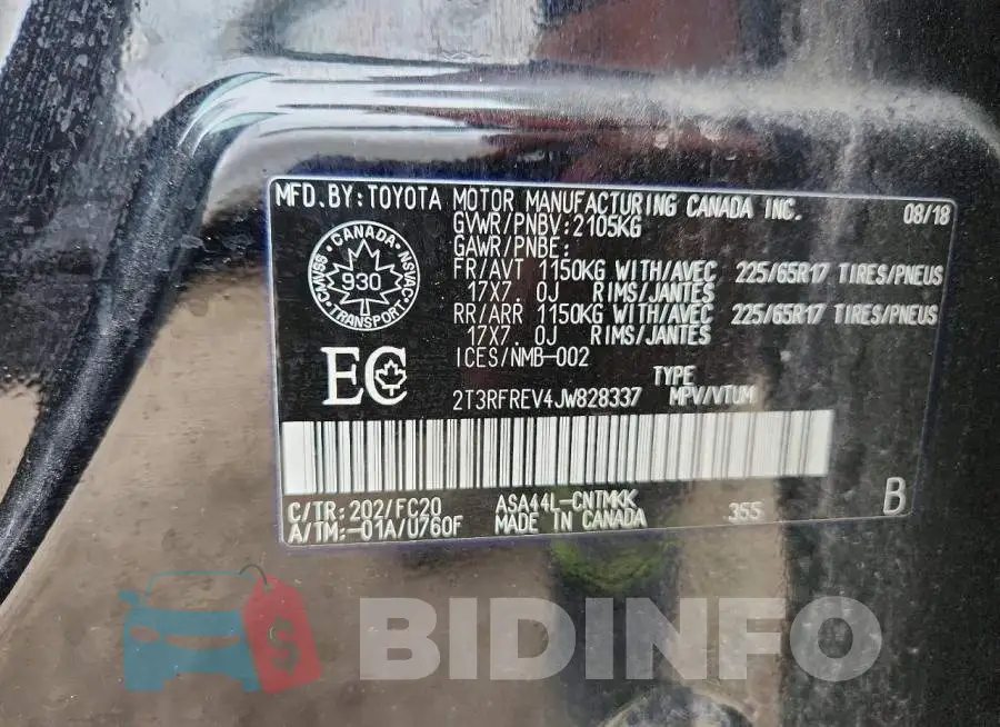 2T3RFREV4JW828337 Photo# 13