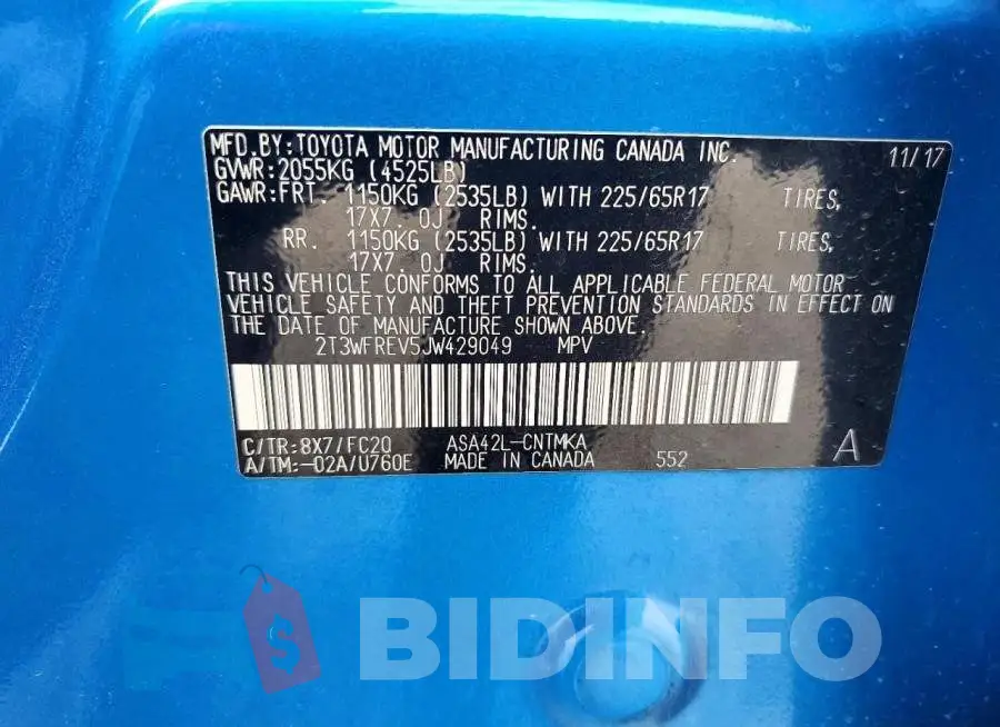 2T3WFREV5JW429049 Photo# 12