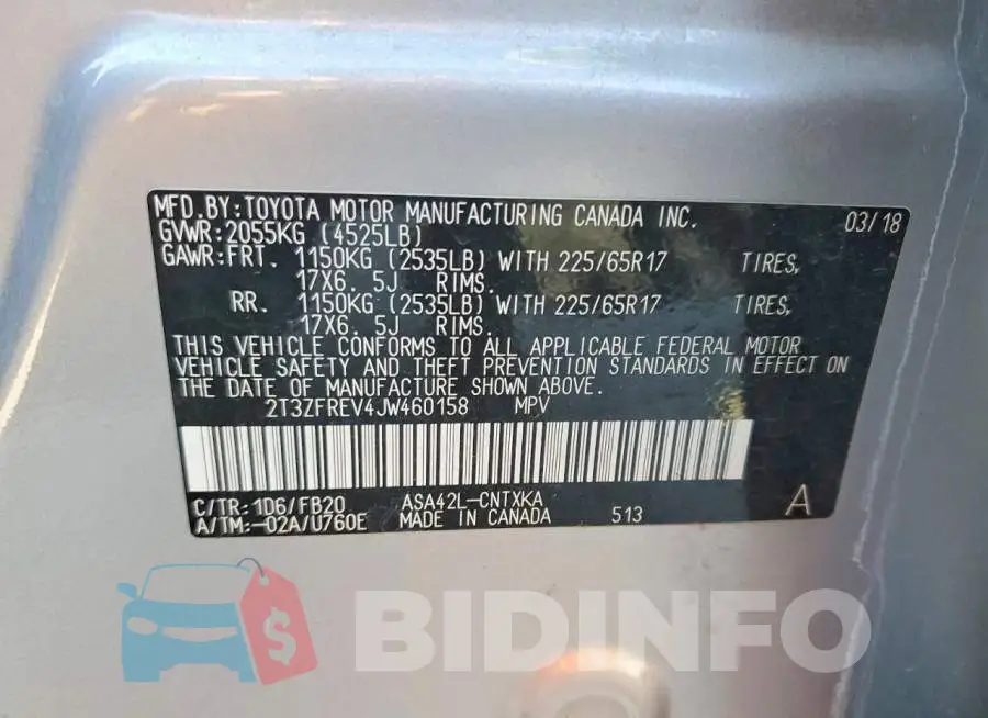 2T3ZFREV4JW460158 Photo# 13