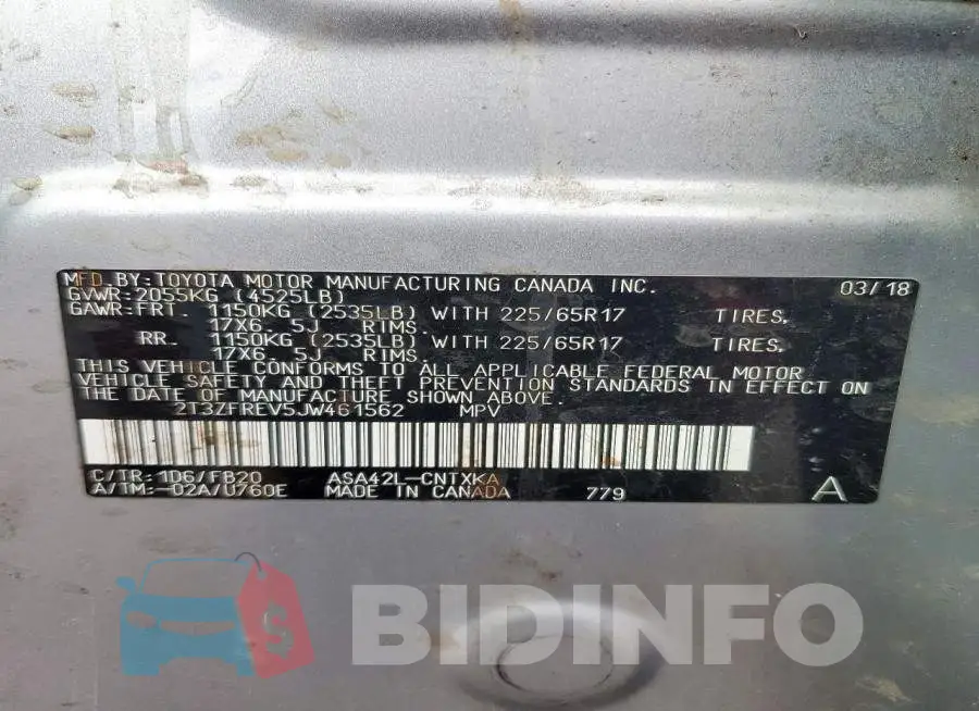 2T3ZFREV5JW461562 Photo# 13