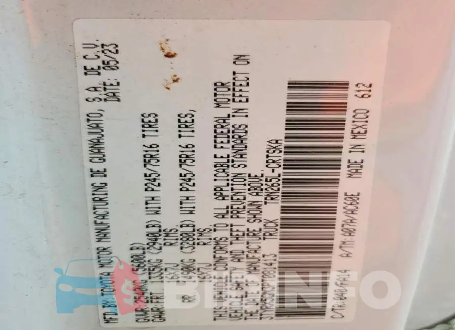 3TYRX5GN3PT081413 Photo# 12
