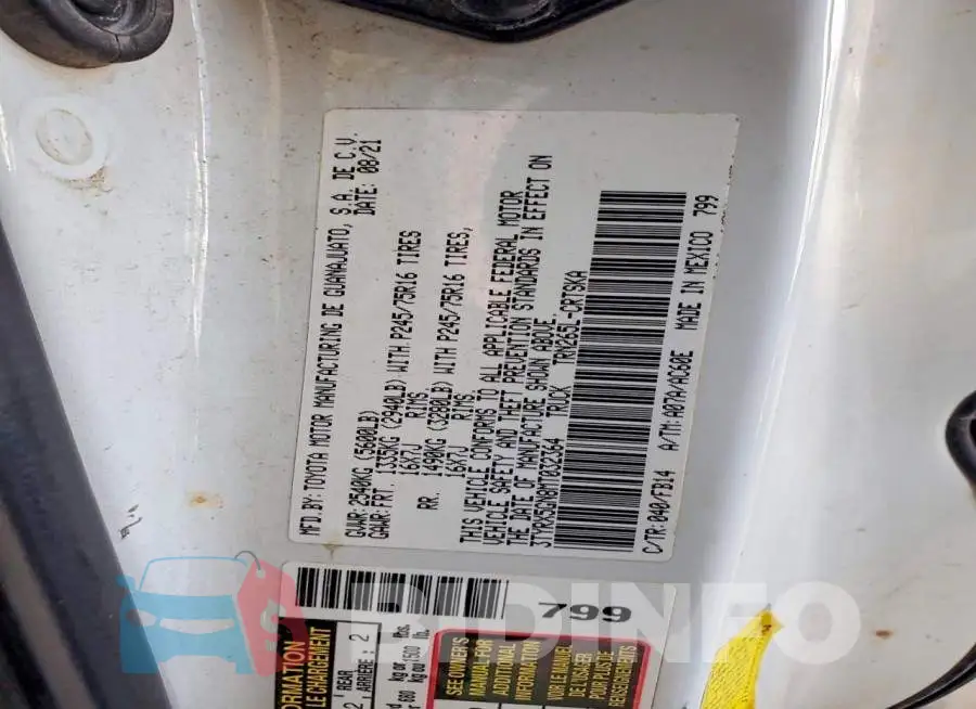 3TYRX5GN8MT032364 Photo# 12