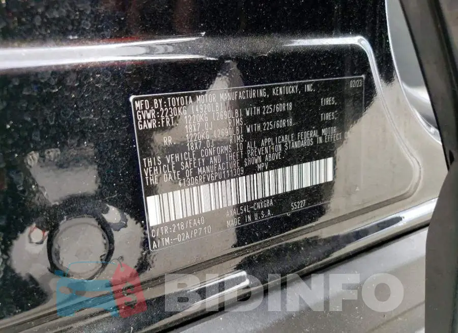 4T3D6RFV6PU111309 Photo# 12