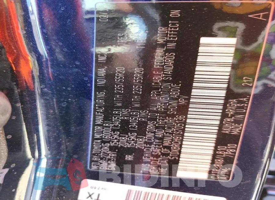 5TDXBRCH9TS705136 Photo# 13