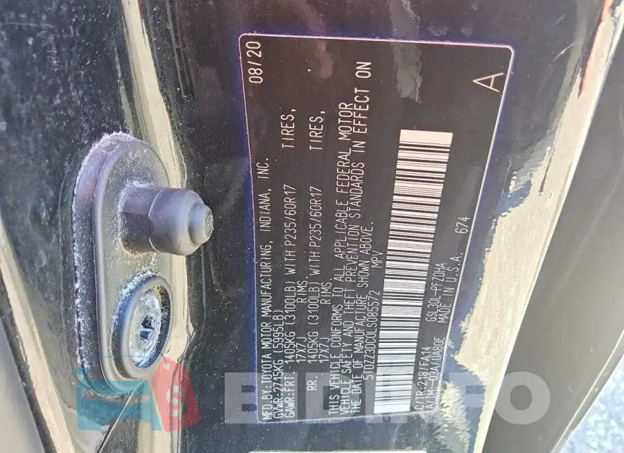 5TDZZ3DC0LS085572 Photo# 14