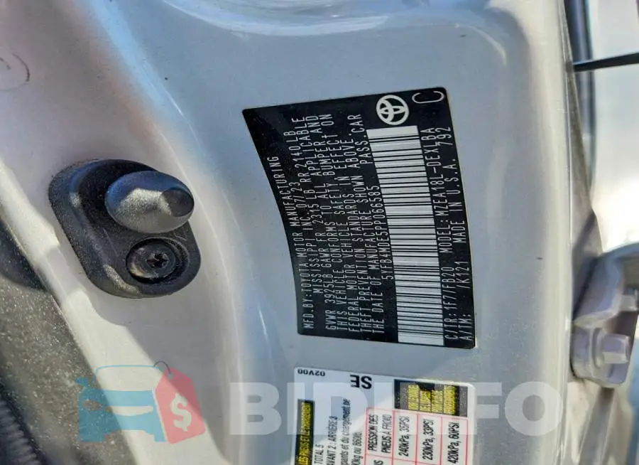 5YFB4MDE5PP066585 Photo# 12