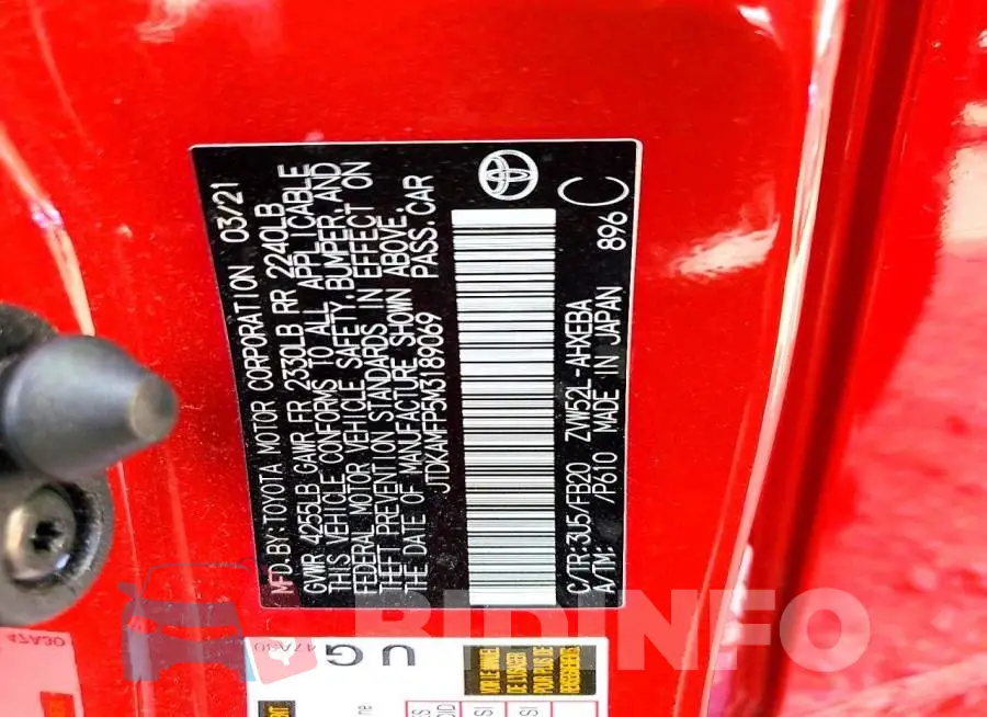 JTDKAMFP5M3189069 Photo# 12