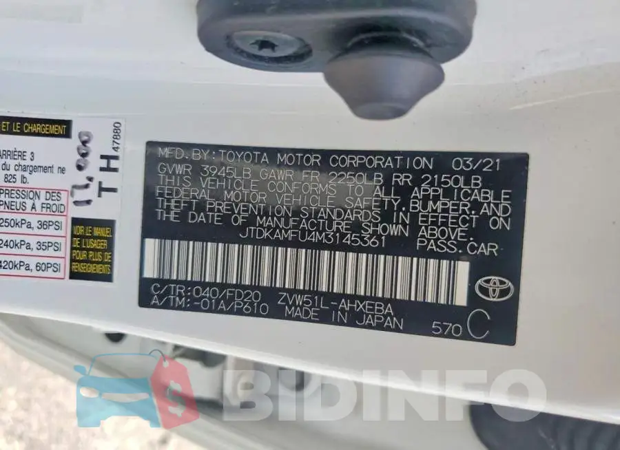 JTDKAMFU4M3145361 Photo# 12