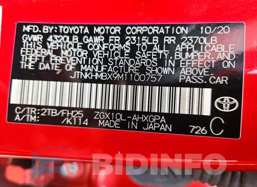JTNKHMBX9M1100757 Photo# 13