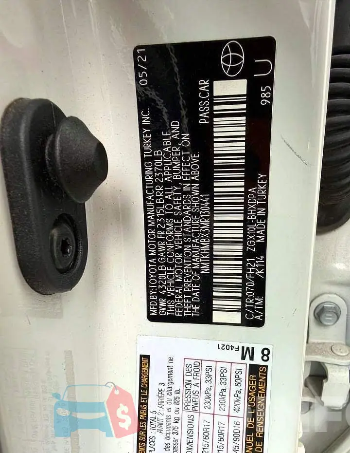NMTKHMBX3MR130441 Photo# 10