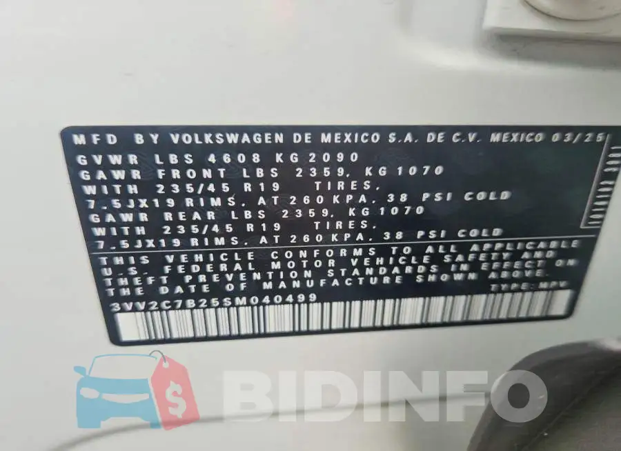 3VV2C7B25SM040499 Photo# 12