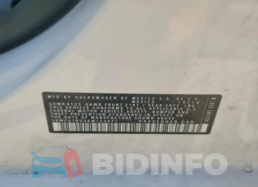 3VWC57BUXKM123471 Photo# 12