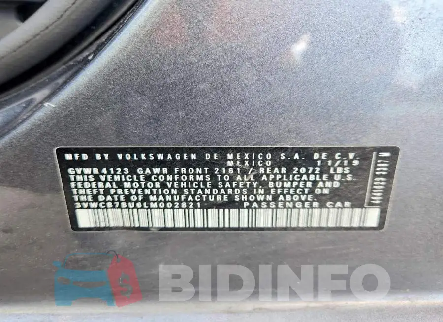 3VWCB7BU6LM002821 Photo# 13