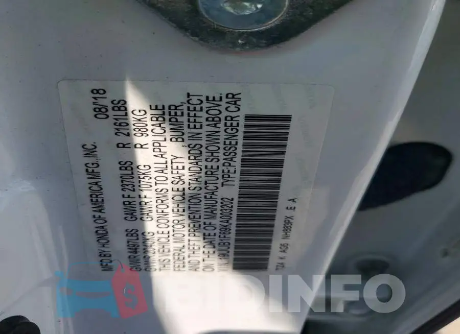 19UUB1F69KA003202 Photo# 12