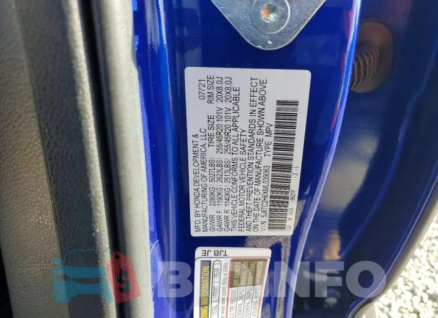 5J8TC2H6XML039063 Photo# 13