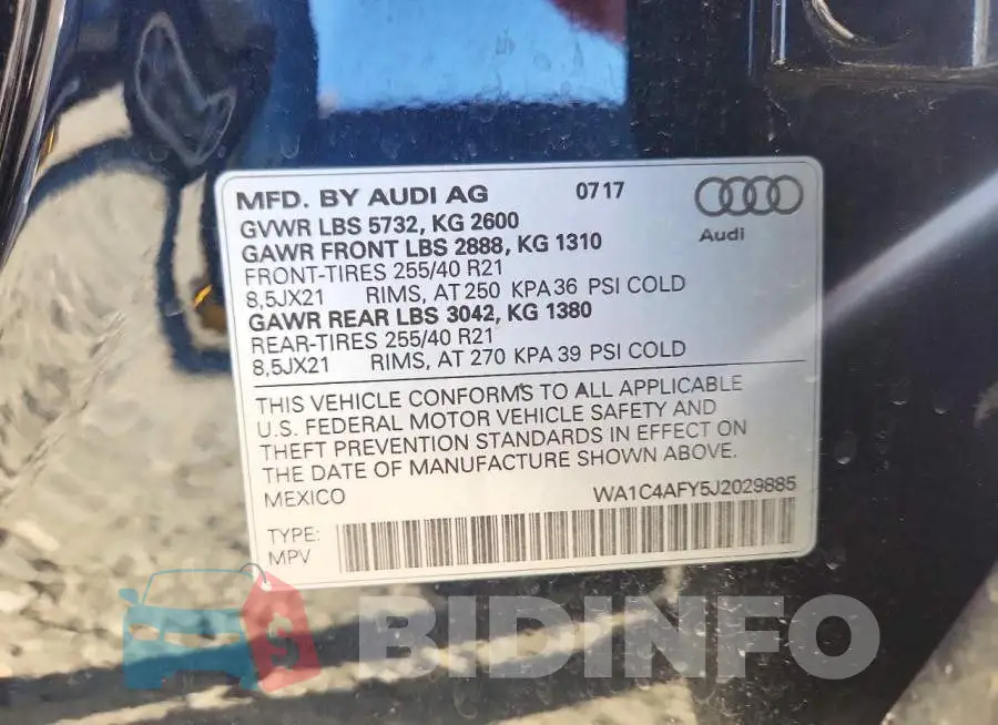 WA1C4AFY5J2029885 Photo# 13