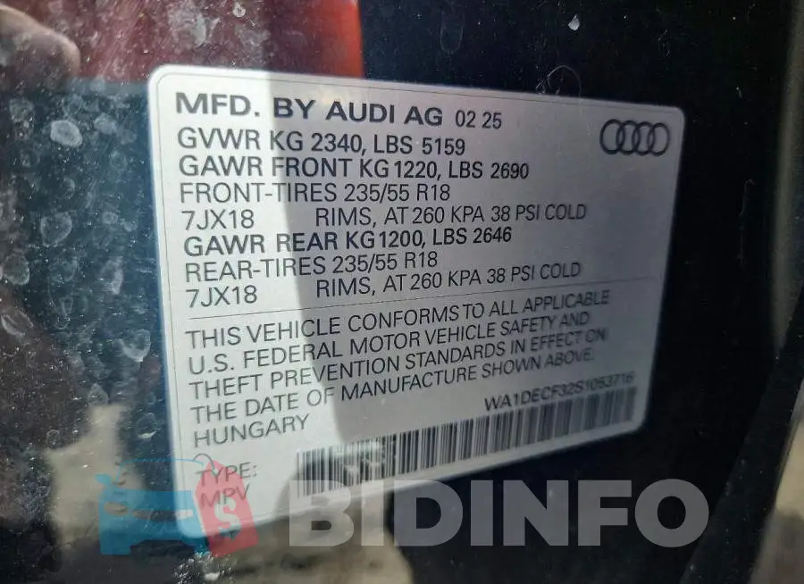 WA1DECF32S1053716 Photo# 13