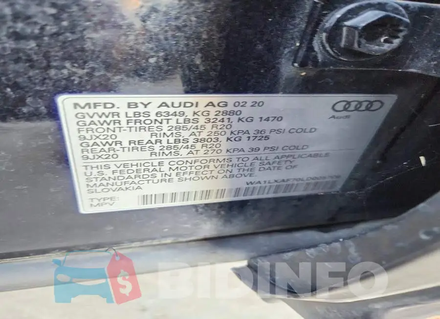 WA1LXAF70LD005709 Photo# 13