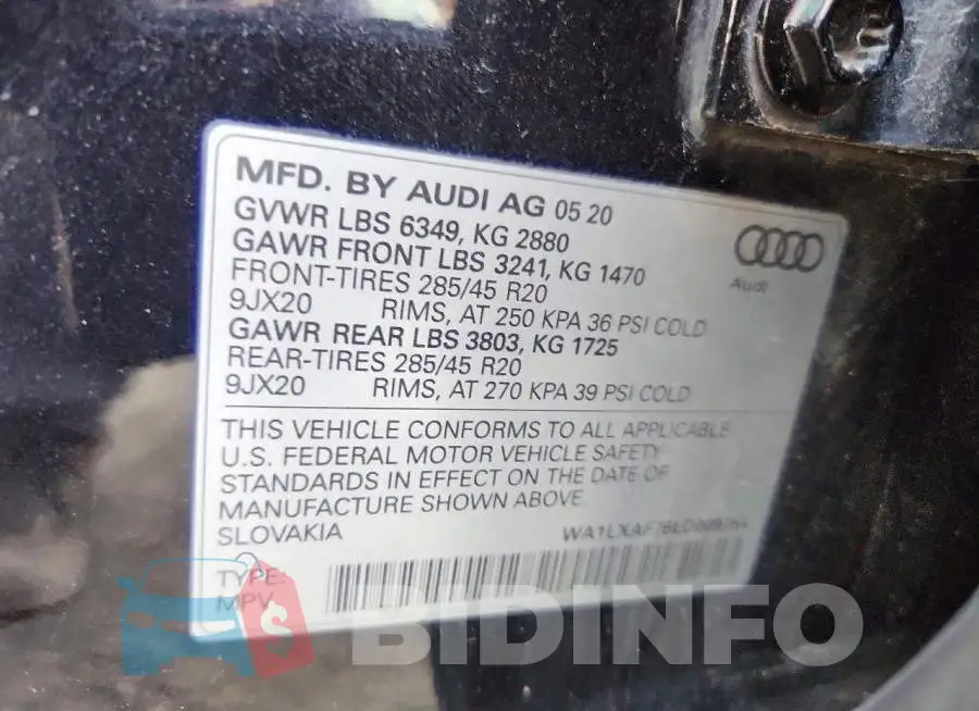 WA1LXAF76LD009764 Photo# 13