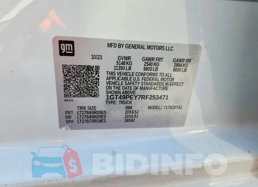 1GT49PEY7RF253471 Photo# 12