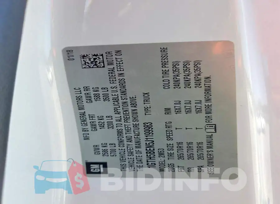 1GTH5BEN5J1199983 Photo# 12