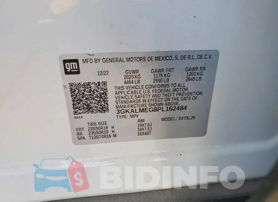 3GKALMEG8PL162484 Photo# 13