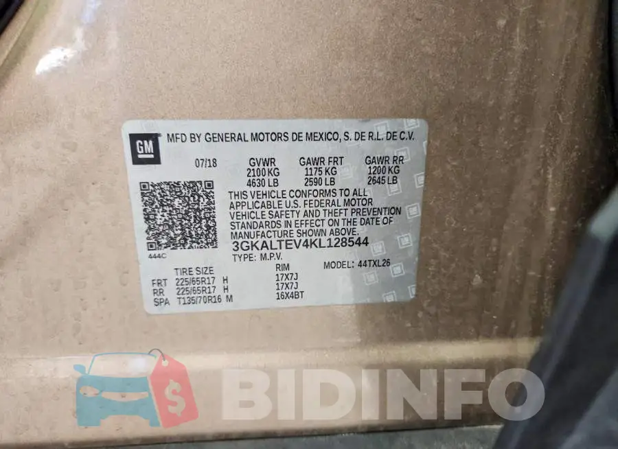 3GKALTEV4KL128544 Photo# 14