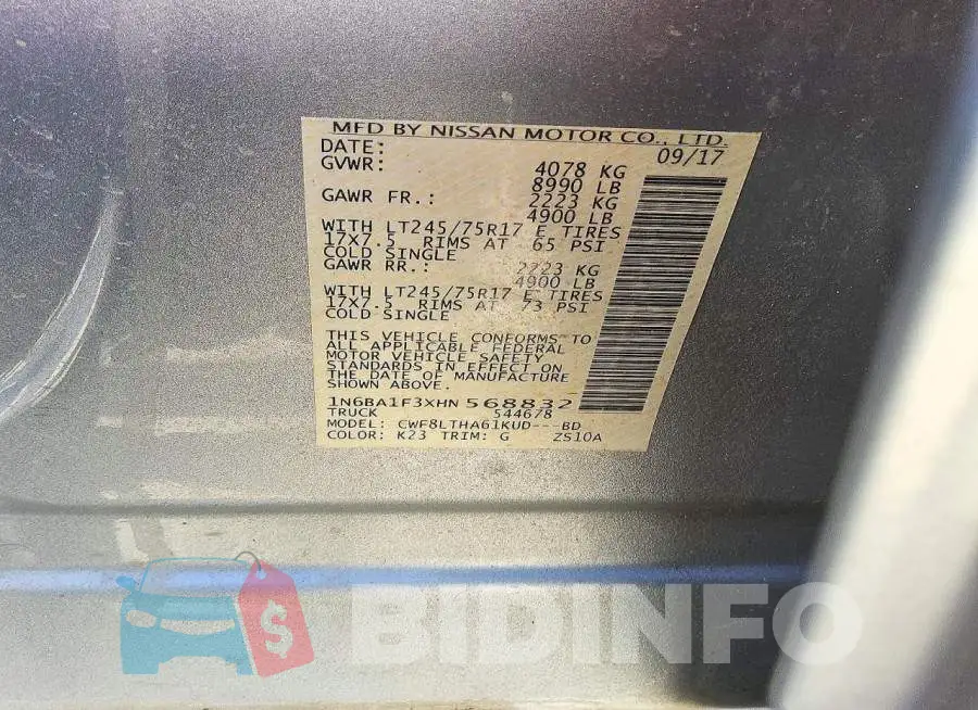 1N6BA1F3XHN568832 Photo# 12