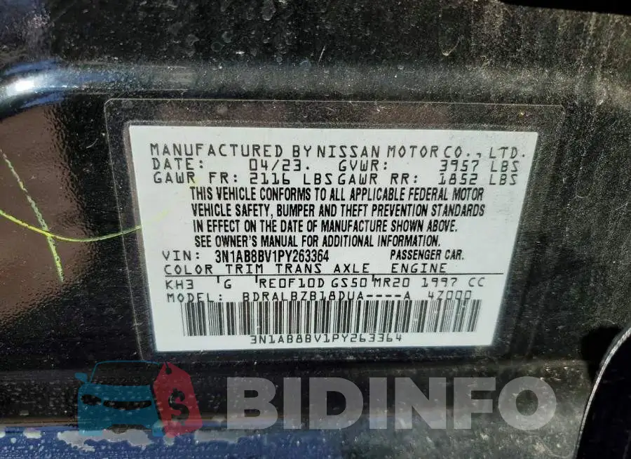 3N1AB8BV1PY263364 Photo# 12