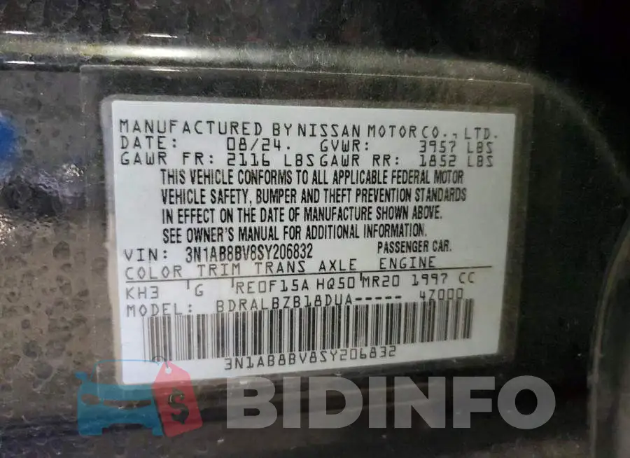 3N1AB8BV8SY206832 Photo# 12