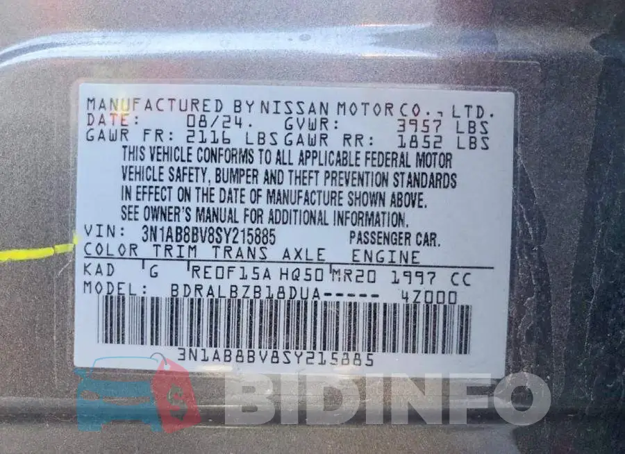 3N1AB8BV8SY215885 Photo# 12