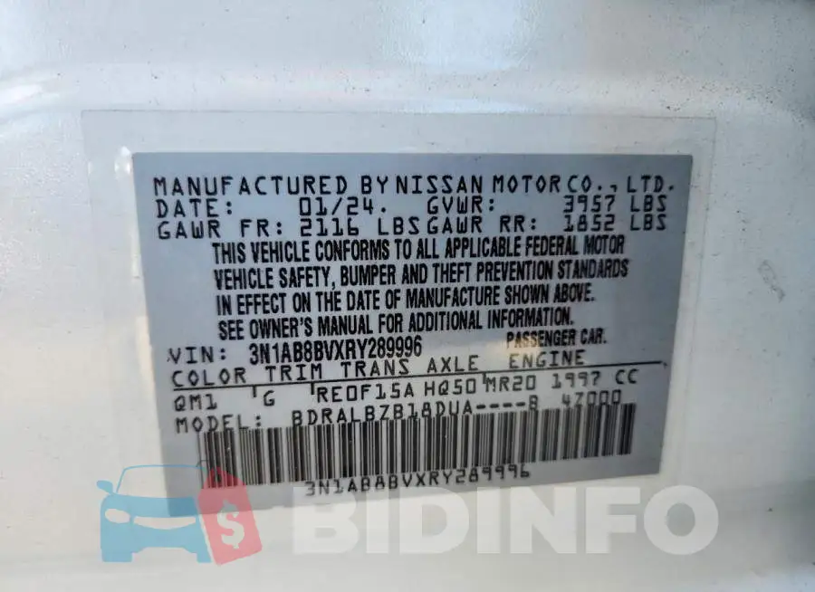 3N1AB8BVXRY289996 Photo# 13