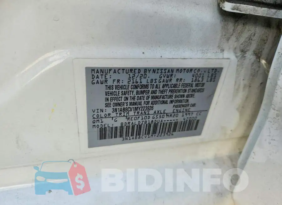 3N1AB8CV1MY223926 Photo# 13