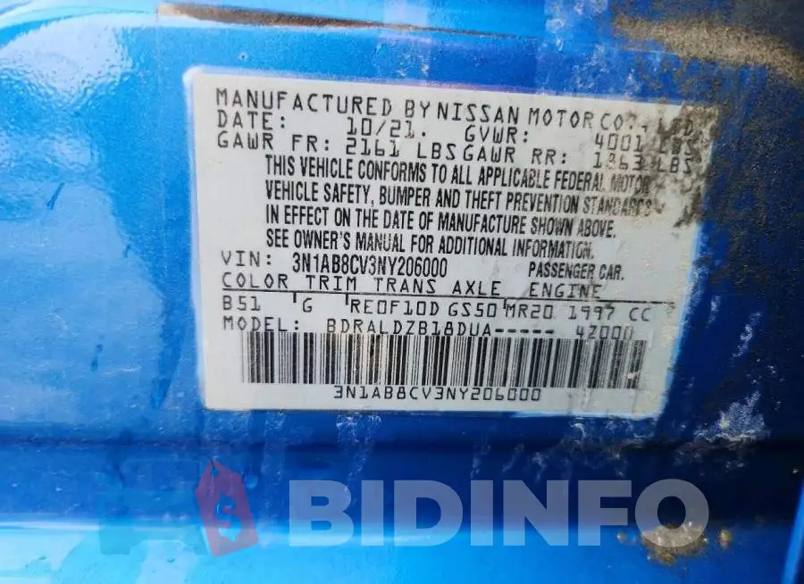 3N1AB8CV3NY206000 Photo# 12