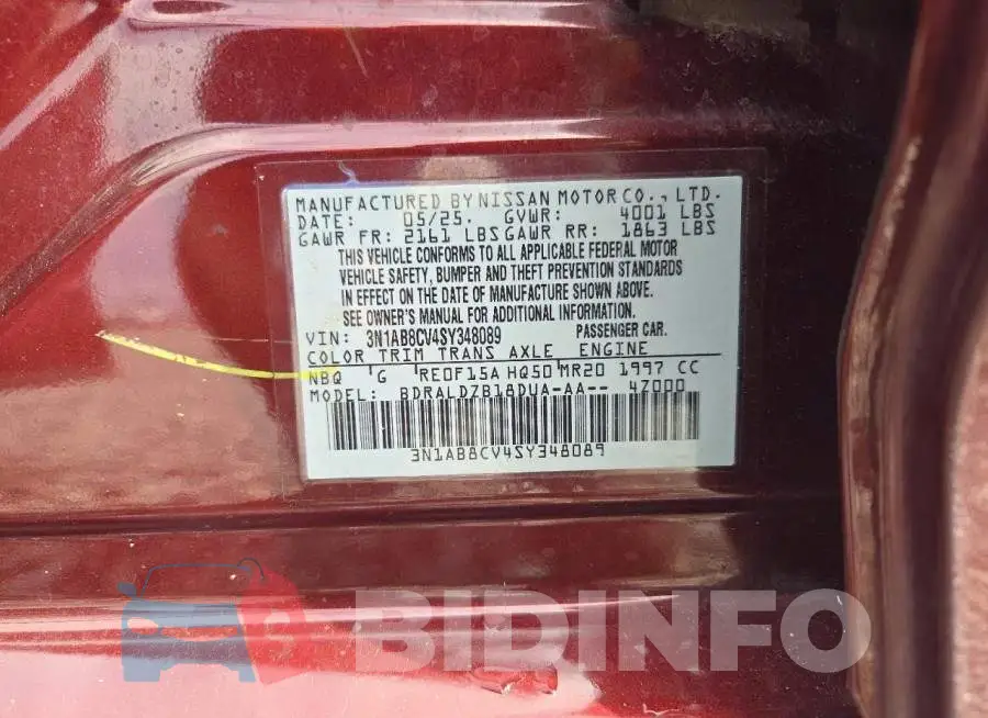 3N1AB8CV4SY348089 Photo# 13
