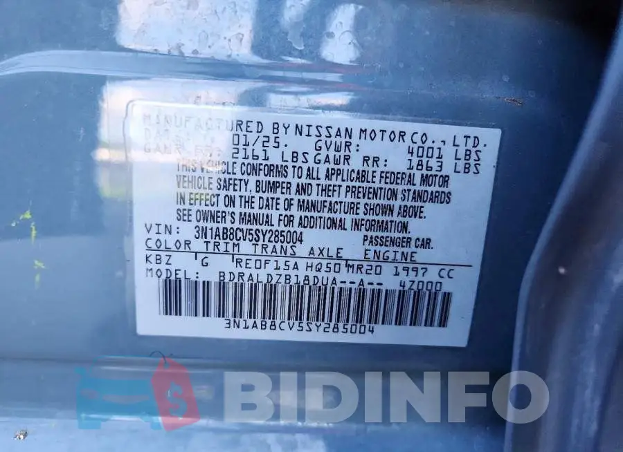 3N1AB8CV5SY285004 Photo# 12