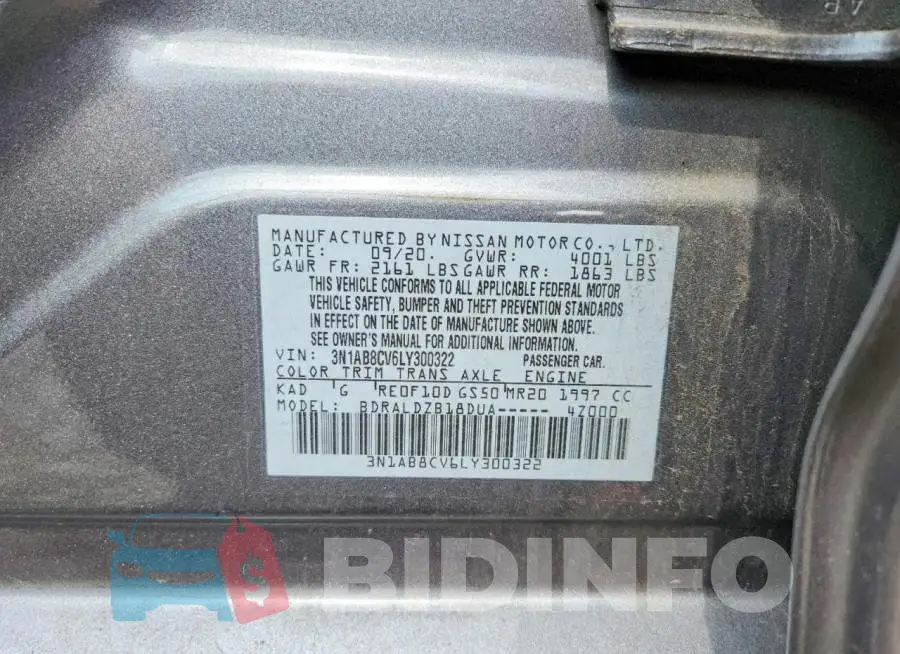3N1AB8CV6LY300322 Photo# 12