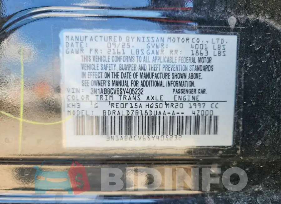 3N1AB8CV6SY405232 Photo# 12