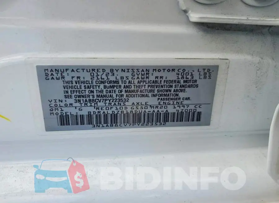 3N1AB8CV7PY223532 Photo# 12