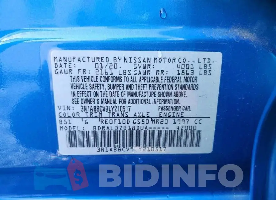 3N1AB8CV9LY210517 Photo# 12