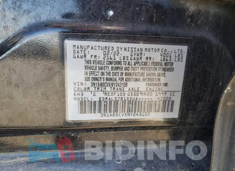 3N1AB8CVXNY243108 Photo# 12