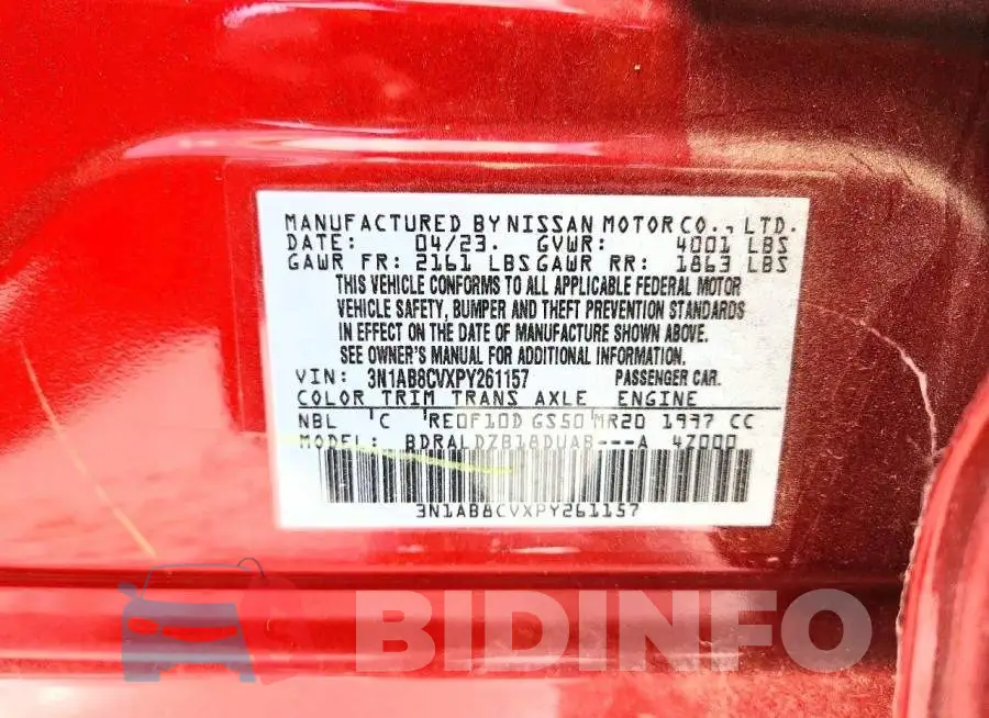 3N1AB8CVXPY261157 Photo# 13