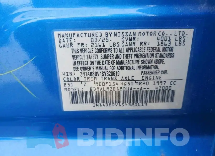 3N1AB8DV1SY320619 Photo# 12