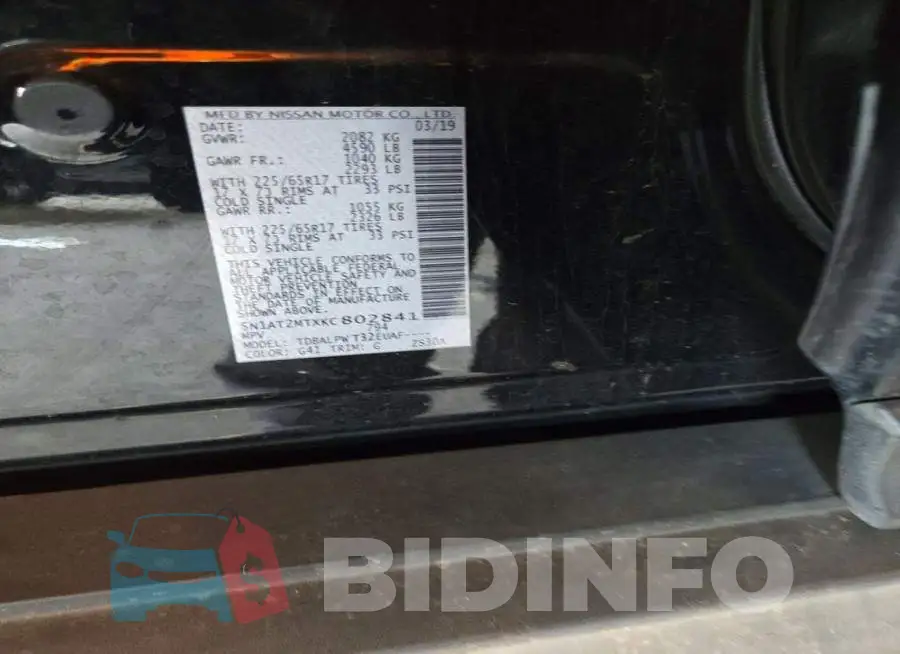 5N1AT2MTXKC802841 Photo# 13