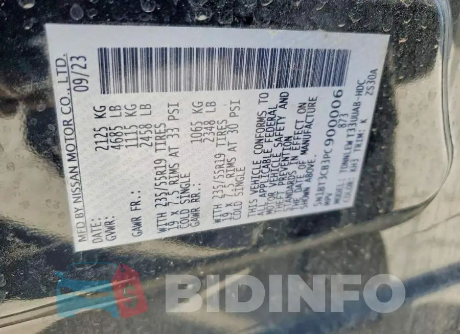 5N1BT3CB3PC900006 Photo# 14