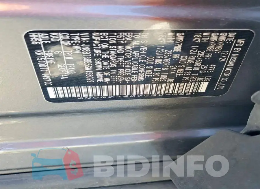 JN8BT3BB5SW158029 Photo# 13